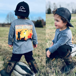 Duck Hunter Long Sleeve Kids Tee