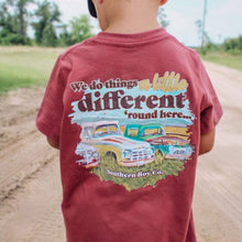 Load image into Gallery viewer, Different Round Here Short Sleeve Kids Tee (D)
