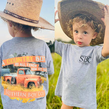 Load image into Gallery viewer, Country Boy Short Sleeve Kids Tee (D)
