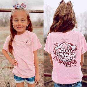 Cowgirls Don't Cry Short Sleeve Girls Tee