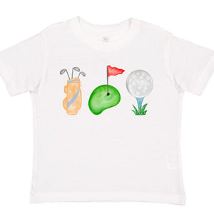 Golf Trio Short Sleeve Kids Tee (D)