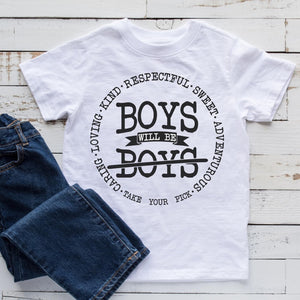 Boys Will Be Front Design Kids Tee (D)