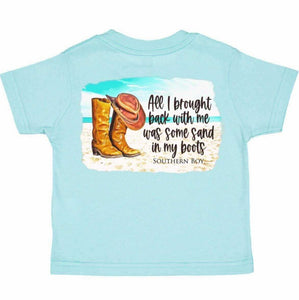 Sand In My Boots Short Sleeve Kids Tee (D)