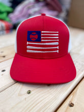 Load image into Gallery viewer, Baseball Flag Kids Hat (RED)
