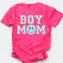 Load image into Gallery viewer, Boy Mom (Smiley) Short Sleeve Adult Tee
