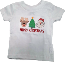 Load image into Gallery viewer, Merry Christmas Embroidery Short Sleeve T-shirt
