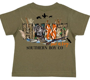 Hunt Like A Boy Short Sleeve Kids Tee (D)