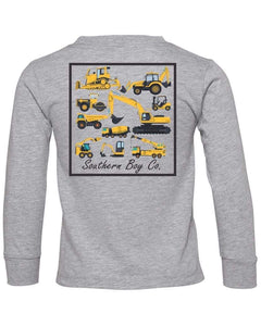 Heavy Construction Long Sleeve Kids Tee