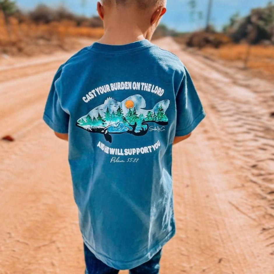 Cast Your Burden Short Sleeve Boys Shirt
