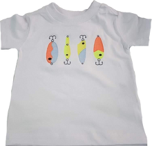 Load image into Gallery viewer, Embroidered Fishing Lures Short Sleeve Tee
