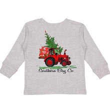 Load image into Gallery viewer, Christmas Tractor Long Sleeve Kids Tee
