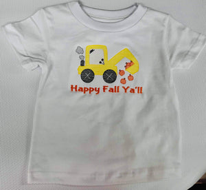 Happy Fall Y’all Embroidered Tee