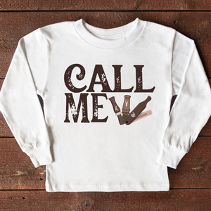 Call Me Long Sleeve Kids Tee (D)