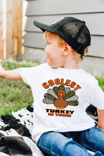 Load image into Gallery viewer, Coolest Turkey Short Sleeve Kids Tee (D)
