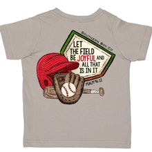 Load image into Gallery viewer, Let The Field Be Joyful Short Sleeve Kids Tee (D)
