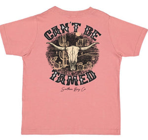 Can’t Be Tamed (Mauve) Short Sleeve Kids Tee (D)