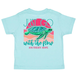 Go With The Flow Short Sleeve Girls Tee (D)