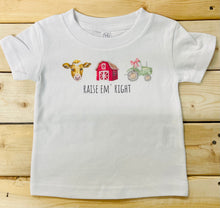 Load image into Gallery viewer, Raise Em&#39; Right Girls Short Sleeve Tee (D)
