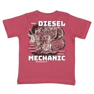 Diesel Mechanic Short Sleeve Kids Tee