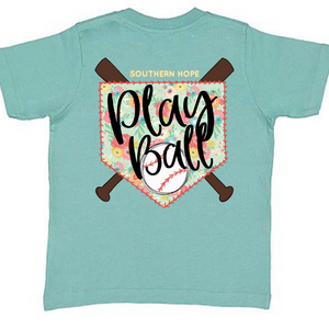 Play Ball Short Sleeve Girls Tee (D)