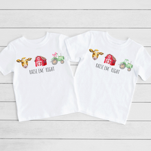 Load image into Gallery viewer, Raise Em&#39; Right Girls Short Sleeve Tee (D)
