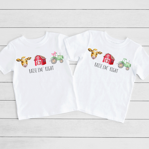 Raise Em' Right Girls Short Sleeve Tee (D)