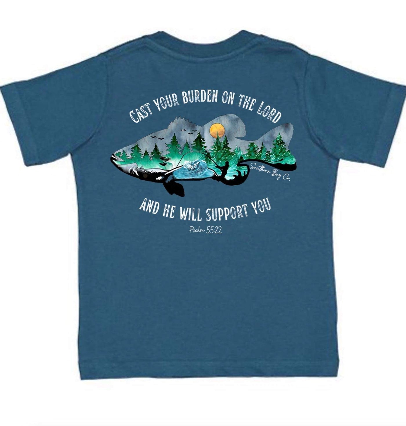 Cast Your Burden Short Sleeve Boys Shirt