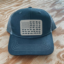 Load image into Gallery viewer, Fish Flag Leather Patch Kids Hat
