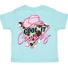 Load image into Gallery viewer, Cool it Cowboy Short Sleeve Girls Tee (D)
