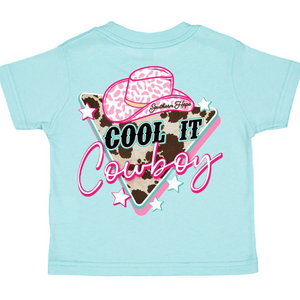 Cool it Cowboy Short Sleeve Girls Tee (D)