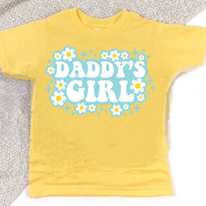 Daisy (Daddy’s) Girl Short Sleeve Kids Tee (D)