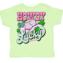 Load image into Gallery viewer, Howdy Go Lucky Short Sleeve Girls Tee (D)
