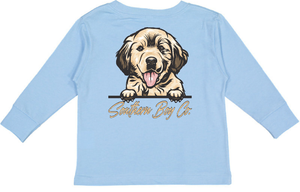 Retriever Puppy Long Sleeve Kids Tee