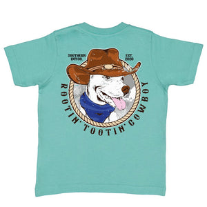 Rootin’ Tootin’ Cowboy Short Sleeve Kids Tee (D)