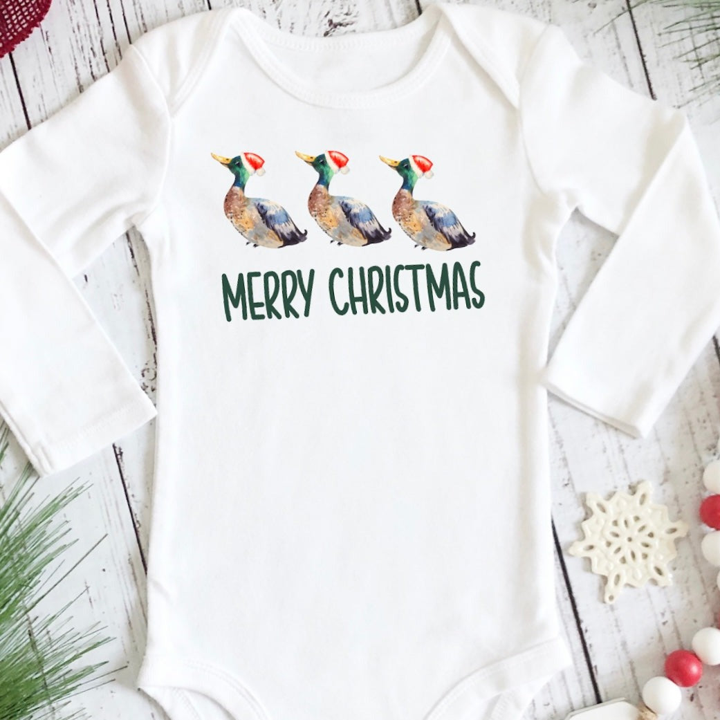 Mallard Christmas Long Sleeve Onesie (D)