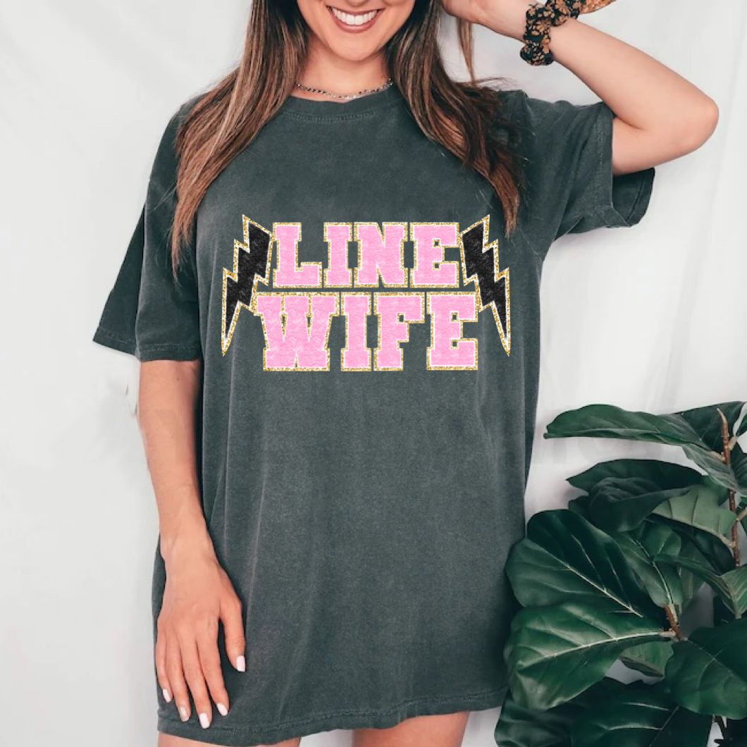 Line Wife Short Sleeve Adult Tee