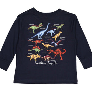 Dinosaur Breeds Long Sleeve Kids Tee