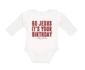 Go Jesus Long Sleeve Kids Tee