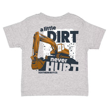 Load image into Gallery viewer, Little Dirt Never Hurt Short Sleeve Kids Tee (D)
