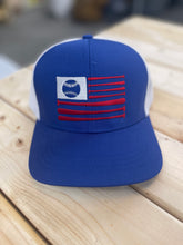 Load image into Gallery viewer, Baseball Flag Kids Hat (Royal)
