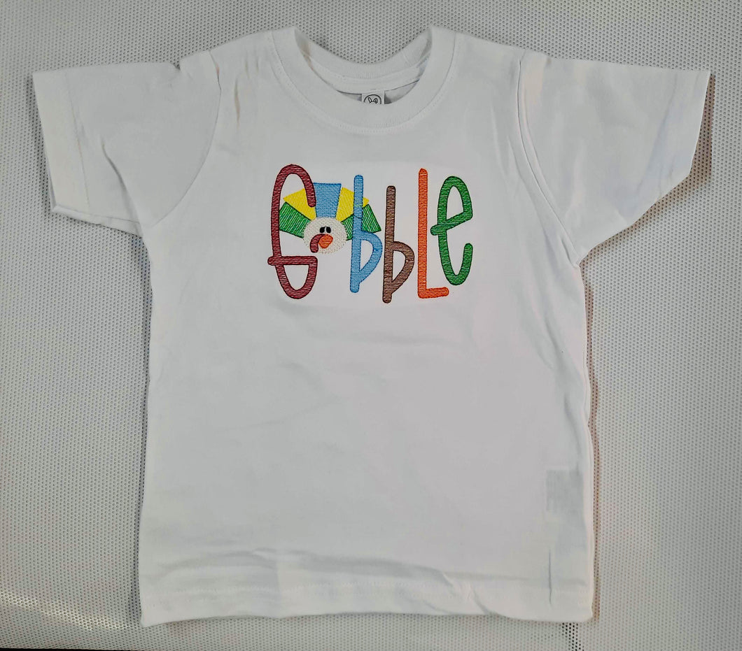 Gobble Embroidered Short Sleeve Tee