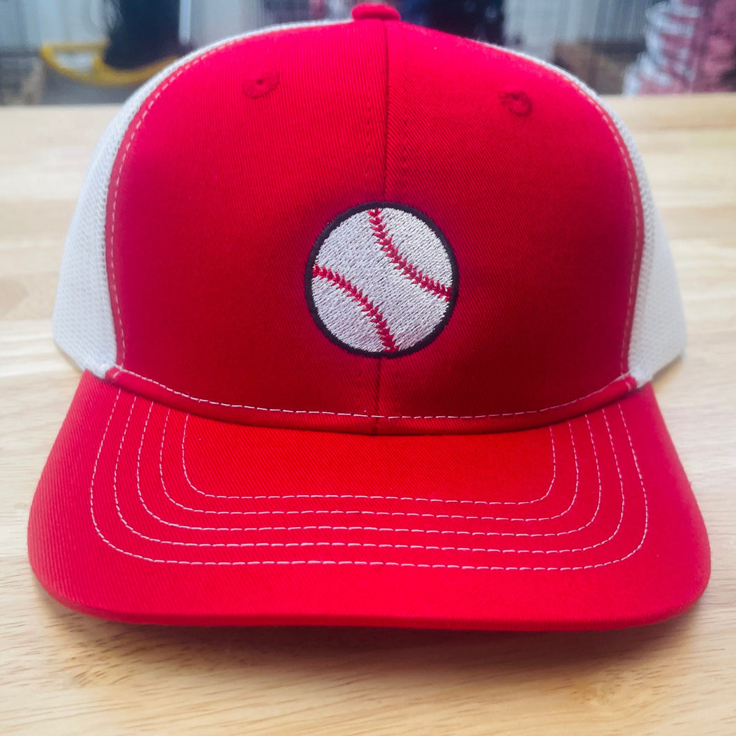 (Red&White) Baseball Hat