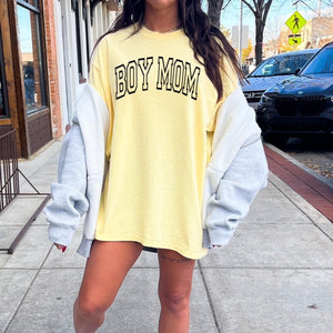 Boy Mom Adult Short Sleeve Tee (BUTTER)