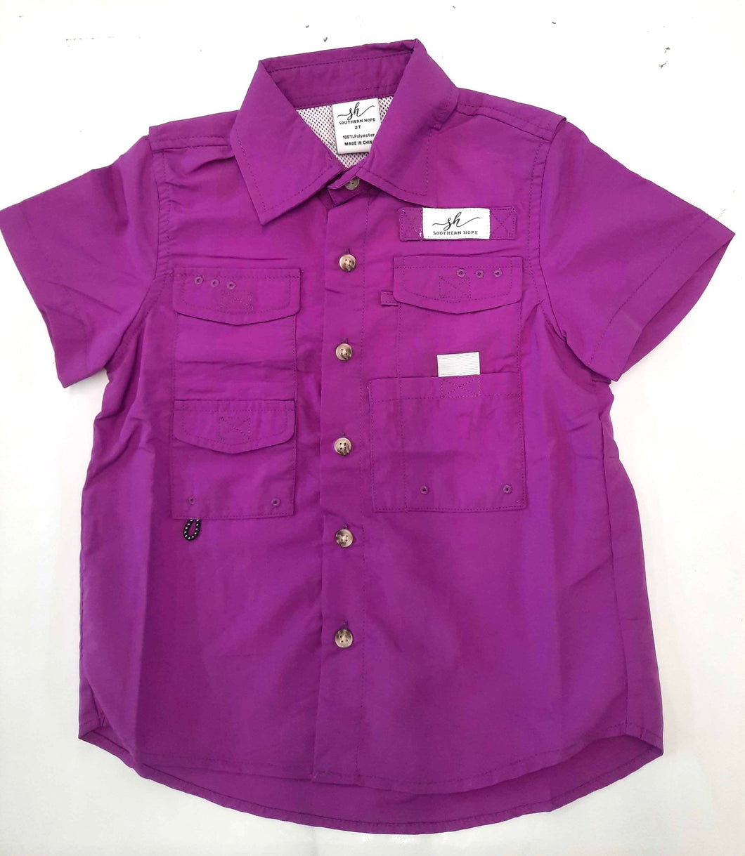 SH Fishing Shirt - Purple