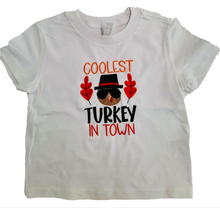 Load image into Gallery viewer, Coolest Turkey Embroidered Tee
