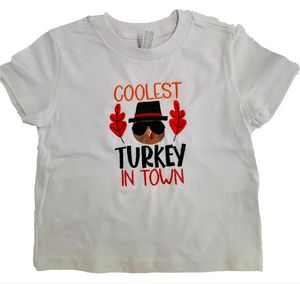 Coolest Turkey Embroidered Tee