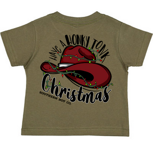 Honky Tonk Christmas Short Sleeve Kids Tee