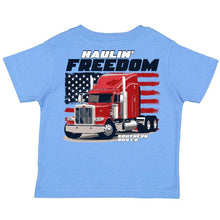 Load image into Gallery viewer, Haulin’ Freedom Short Sleeve Kids Tee
