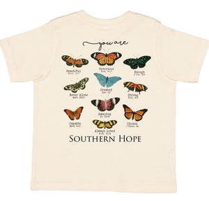 Butterflies Short Sleeve Girls Tee (D)