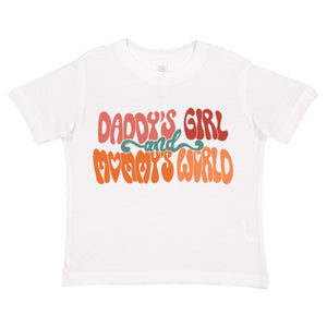 Daddy’s Girl & Mommy’s World Front Design Girls Tee (D)